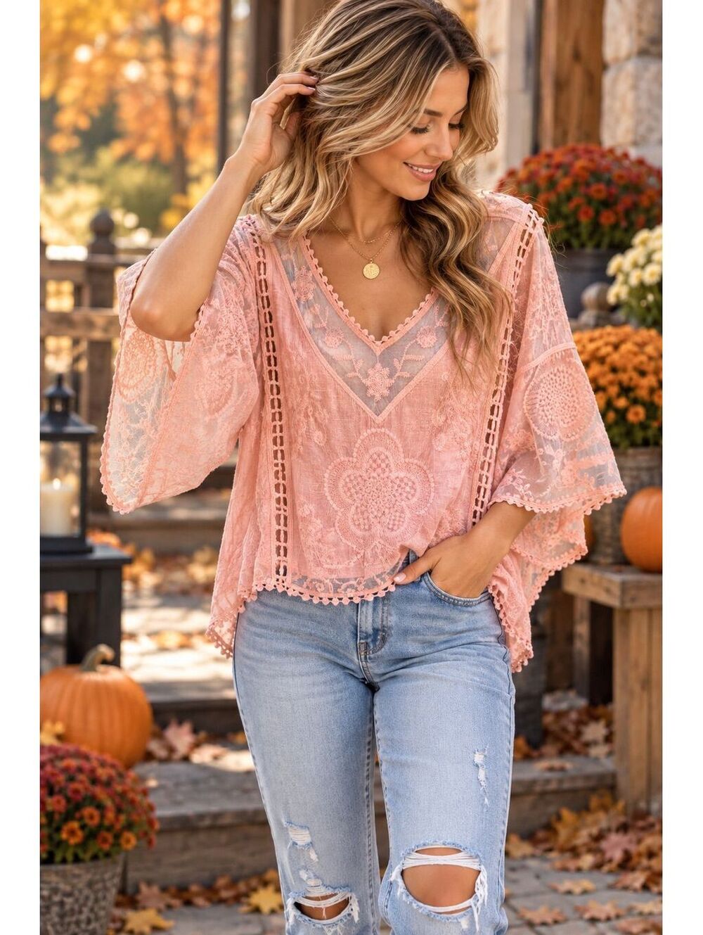 Beautiful embroidered boho top best fits medium